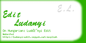 edit ludanyi business card